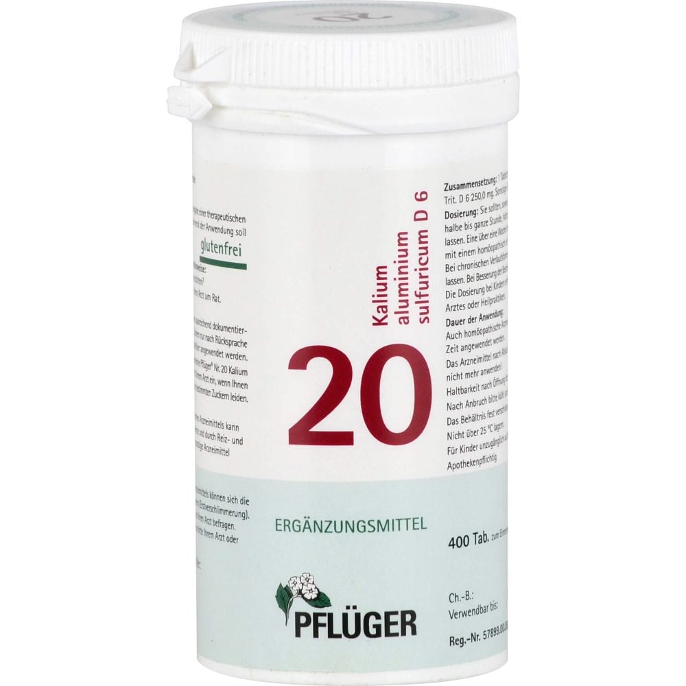 BIOCHEMIE Pflüger 20 Kalium alumin.sulfur.D 6 Tab.