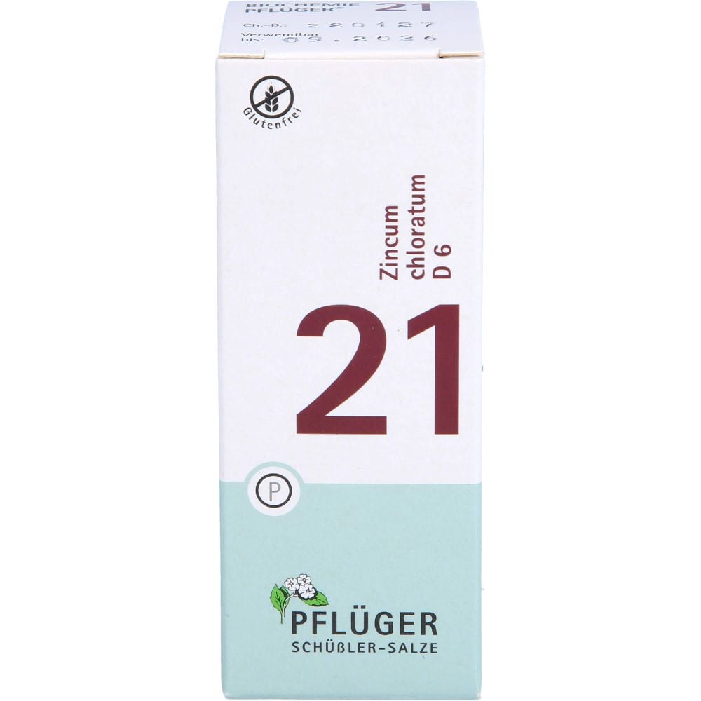 BIOCHEMIE Pflüger 21 Zincum chloratum D 6 Tabl.