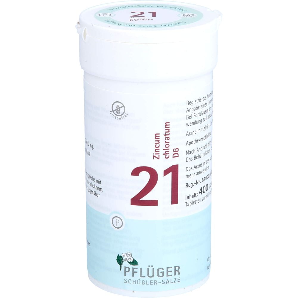 BIOCHEMIE Pflüger 21 Zincum chloratum D 6 Tabl.