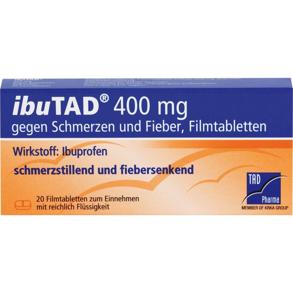 IBUTAD 400 mg gegen Schmerzen und Fieber Filmtabl.