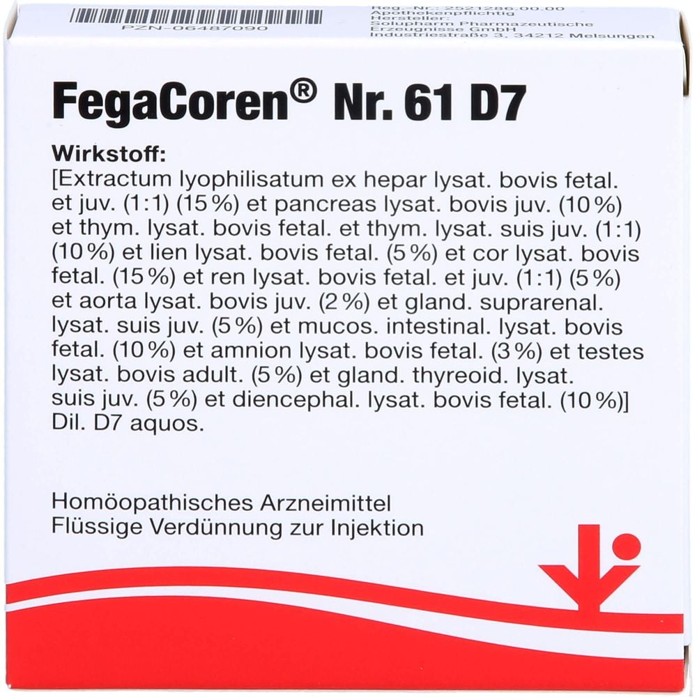 FEGACOREN Nr.61 D 7 Ampullen