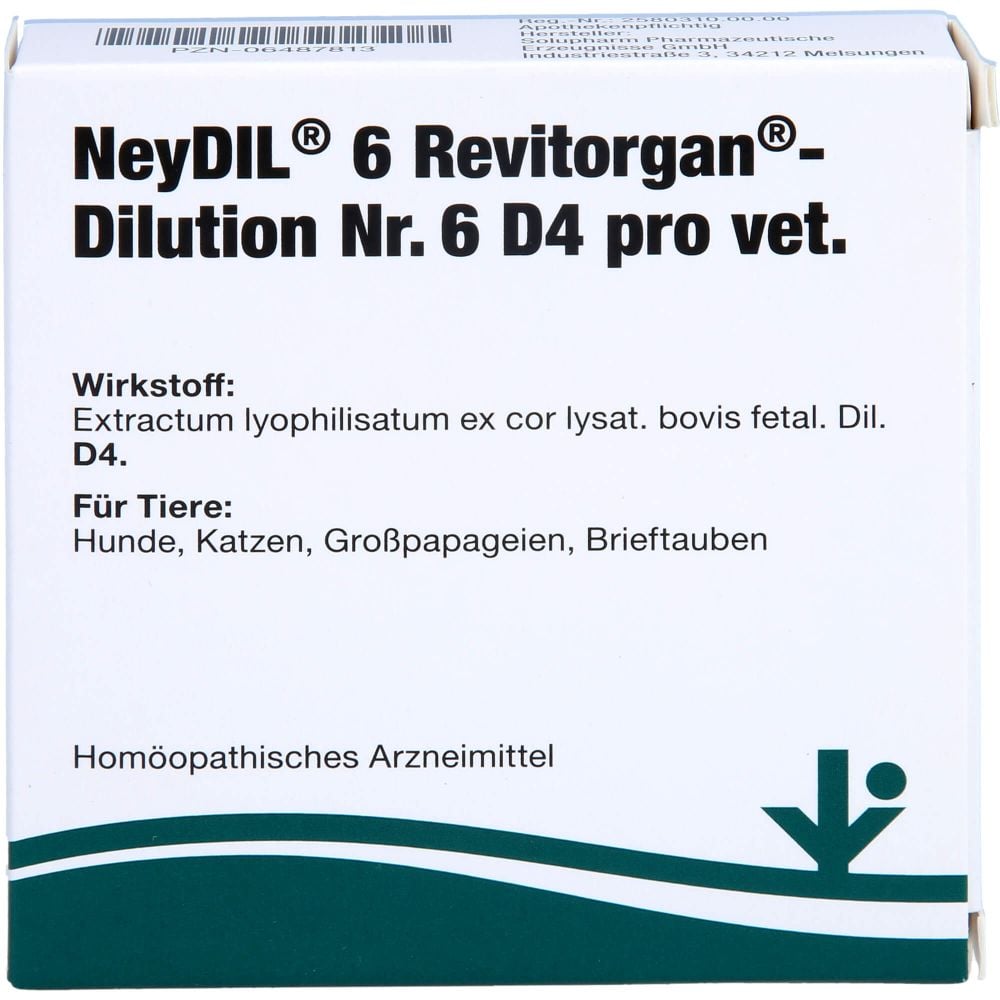 NEYDIL Nr.6 Revitorgan Dil.D 4 pro Ampullen vet.