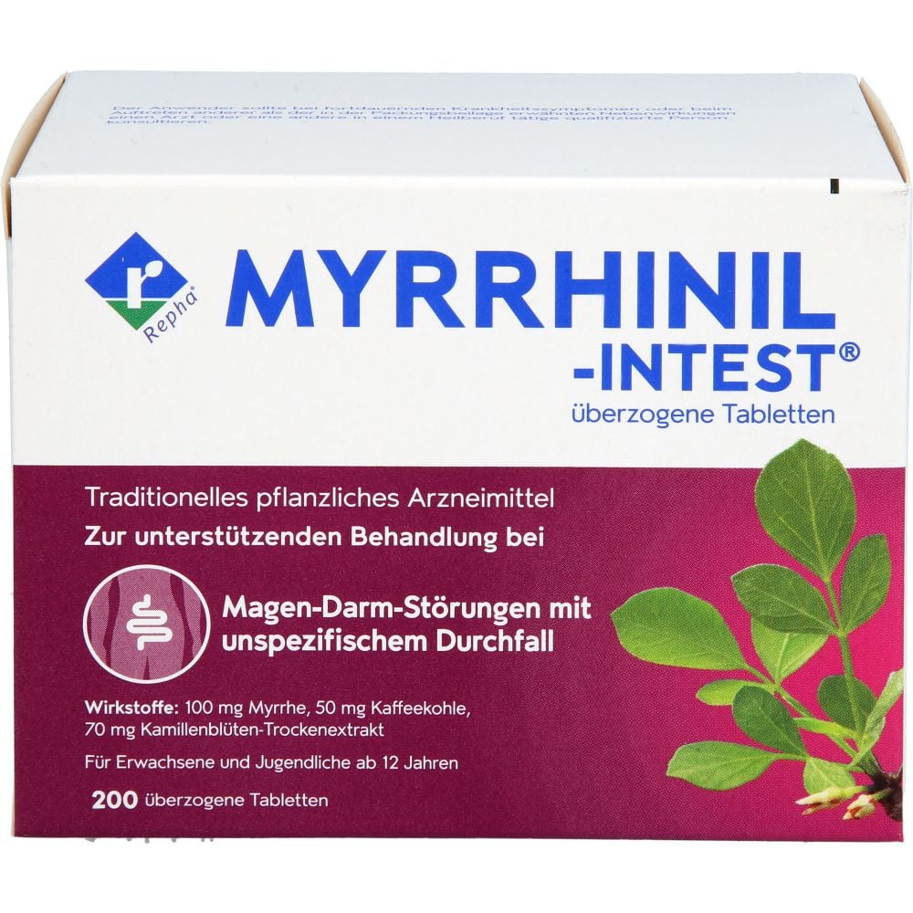 MYRRHINIL INTEST überzogene Tabletten