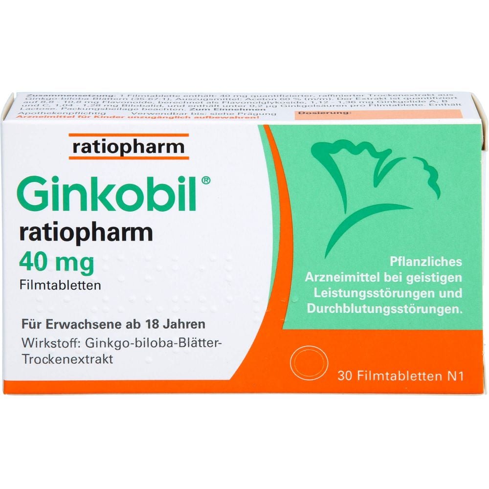 GINKOBIL-ratiopharm 40 mg Filmtabletten