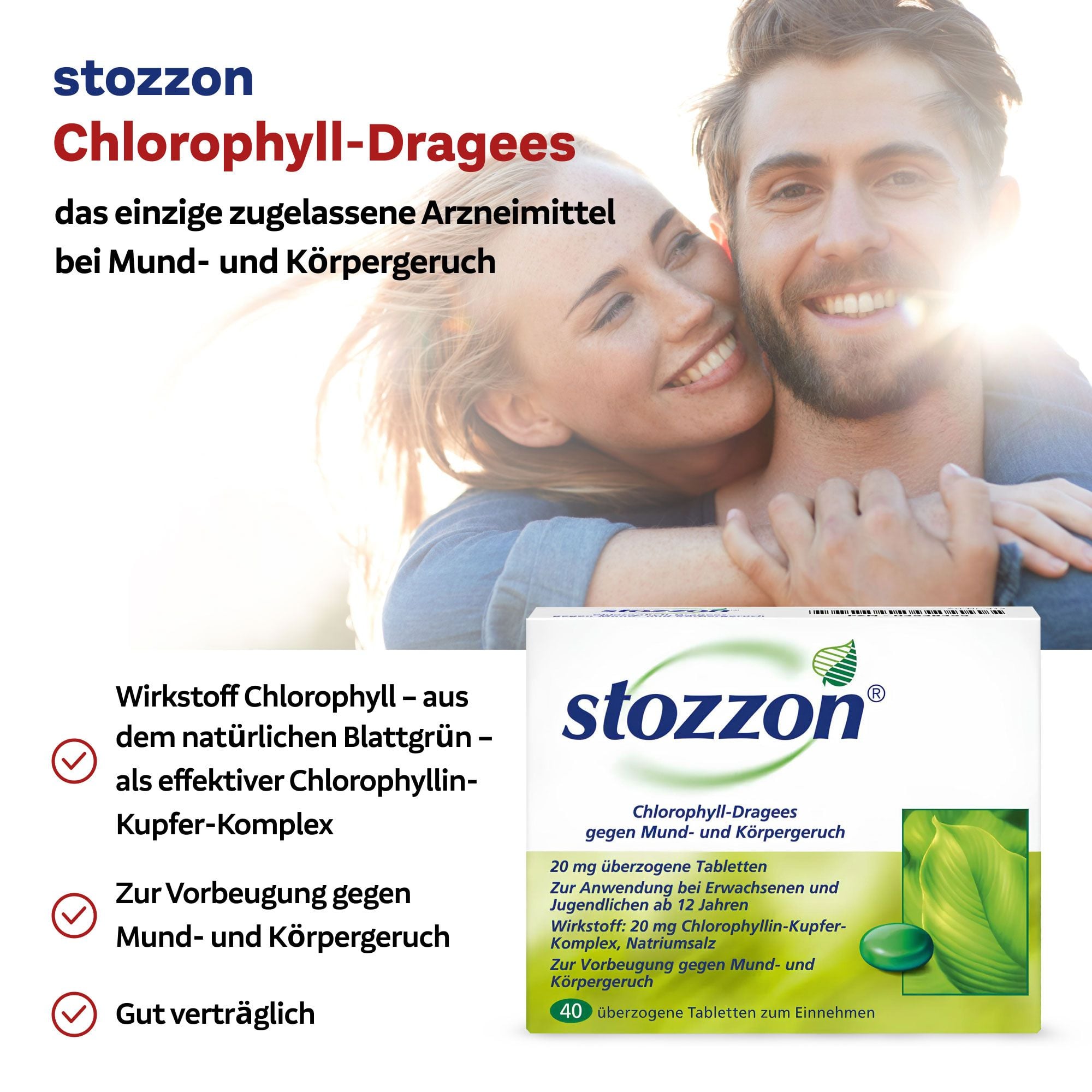 STOZZON Chlorophyll überzogene Tabletten
