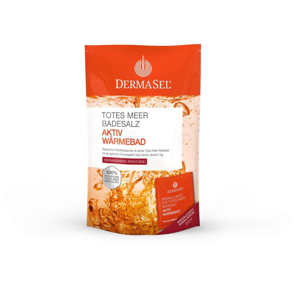 DERMASEL Totes Meer Badesalz+Aktiv Wärme SPA