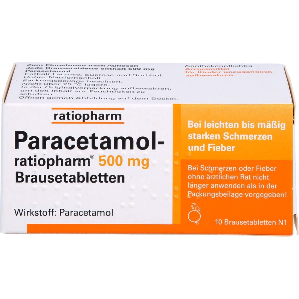 PARACETAMOL-ratiopharm 500 mg Brausetabletten