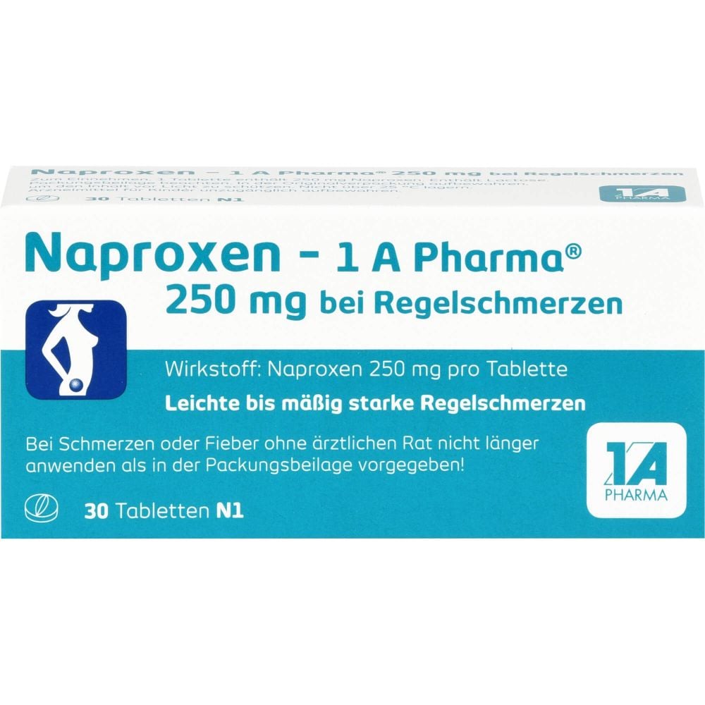 NAPROXEN-1A Pharma 250 mg b.Regelschmerzen Tabl.