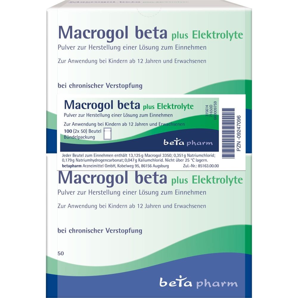 MACROGOL beta plus Elektrolyte Plv.z.H.e.L.z.Einn.