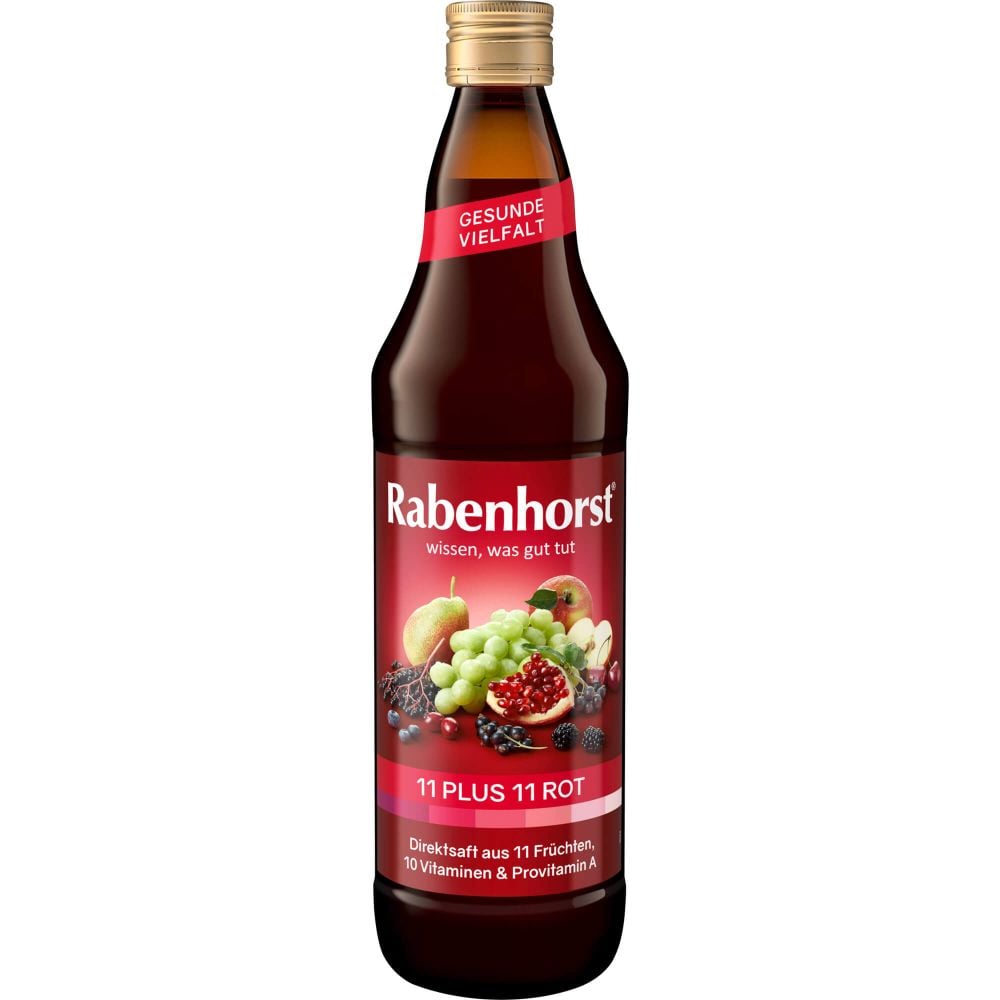 RABENHORST 11 Plus 11 Multivitaminmehrfr.Saft rot