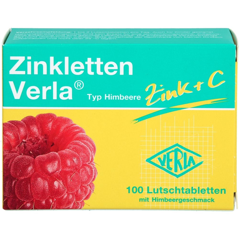 ZINKLETTEN Verla Himbeere Lutschtabletten