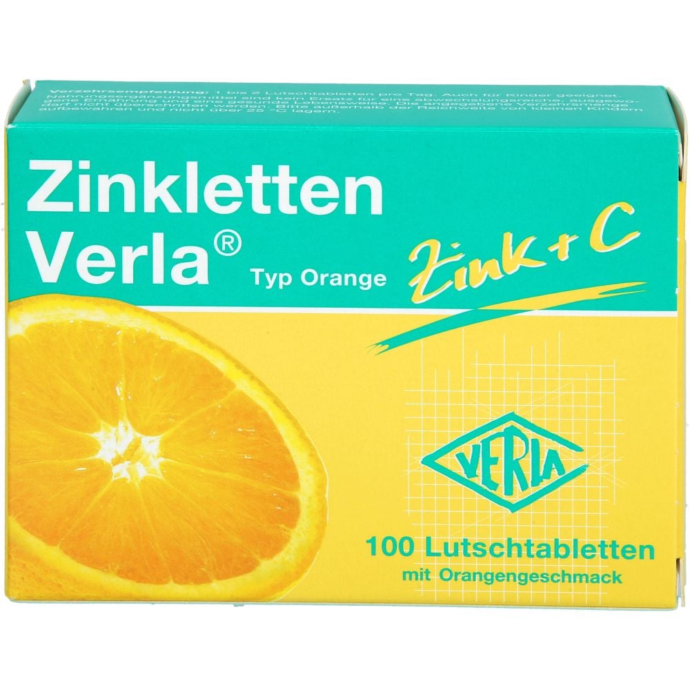ZINKLETTEN Verla Orange Lutschtabletten