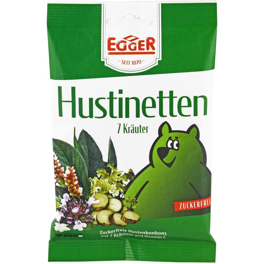 HUSTINETTEN 7 Kräuter Hustenbonbons zuckerfrei