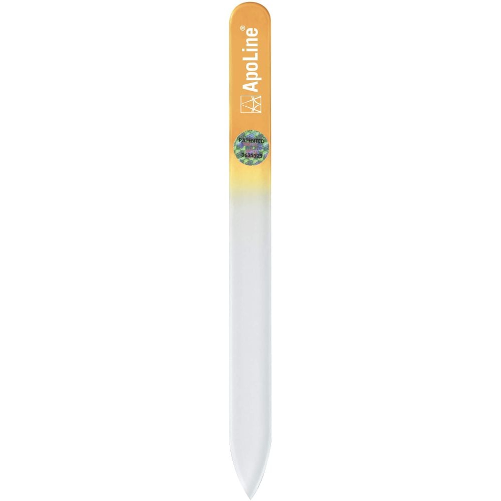APOLINE Nagelfeile Glas 14 cm orange