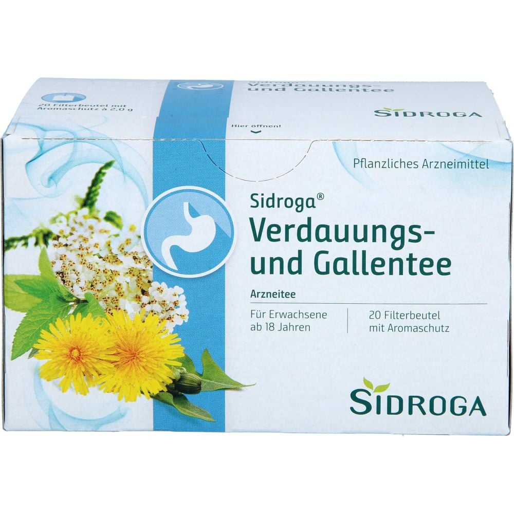 SIDROGA Verdauungs- und Gallentee Filterbeutel