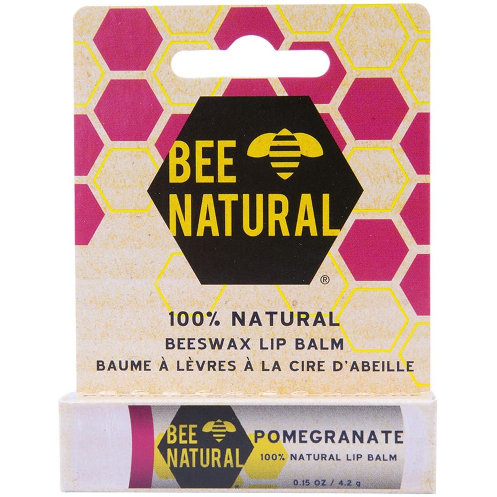 BEE Natural Lippenpflege-Stift Granatapfel