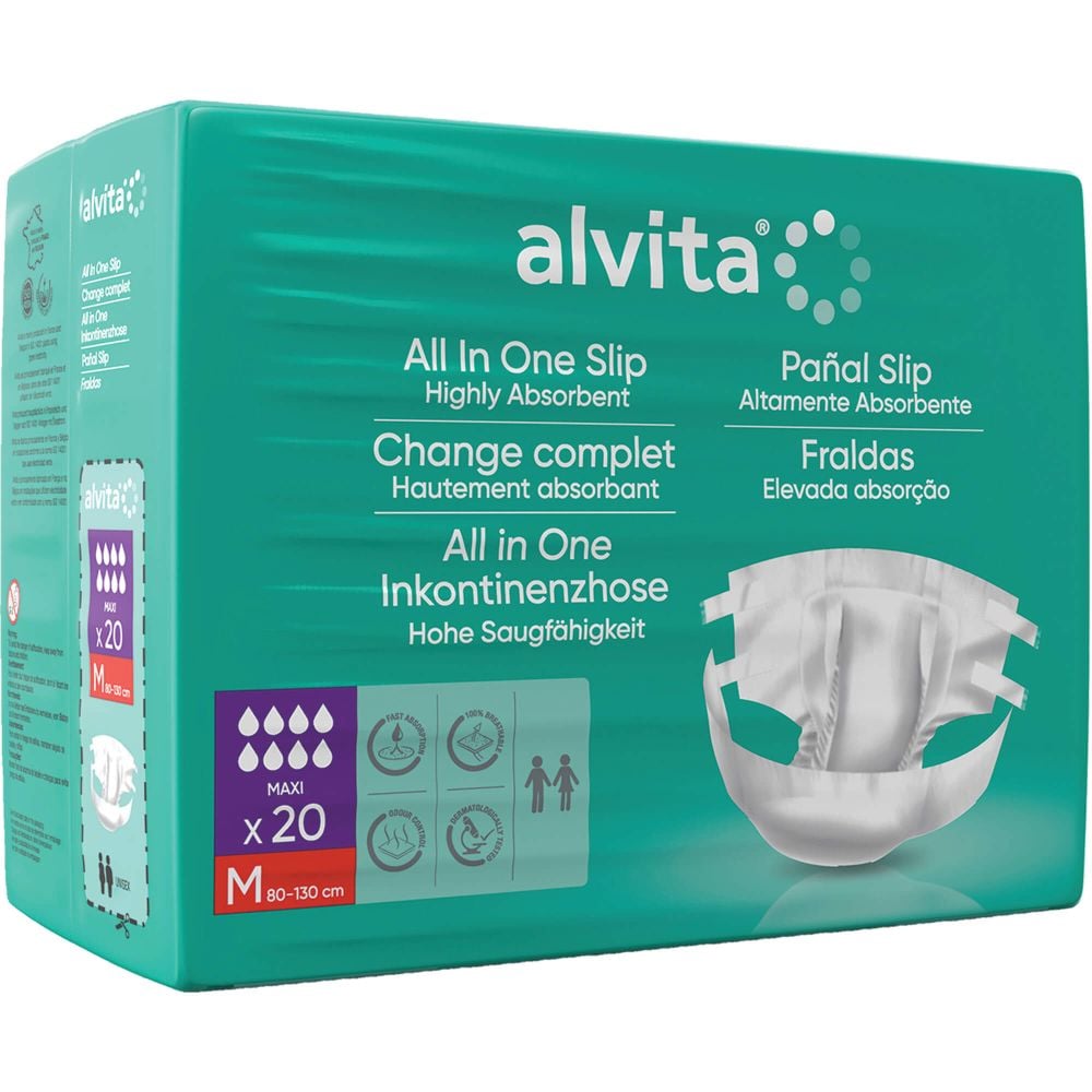 ALVITA All-in-One Inkontinenzhose maxi med.Nacht