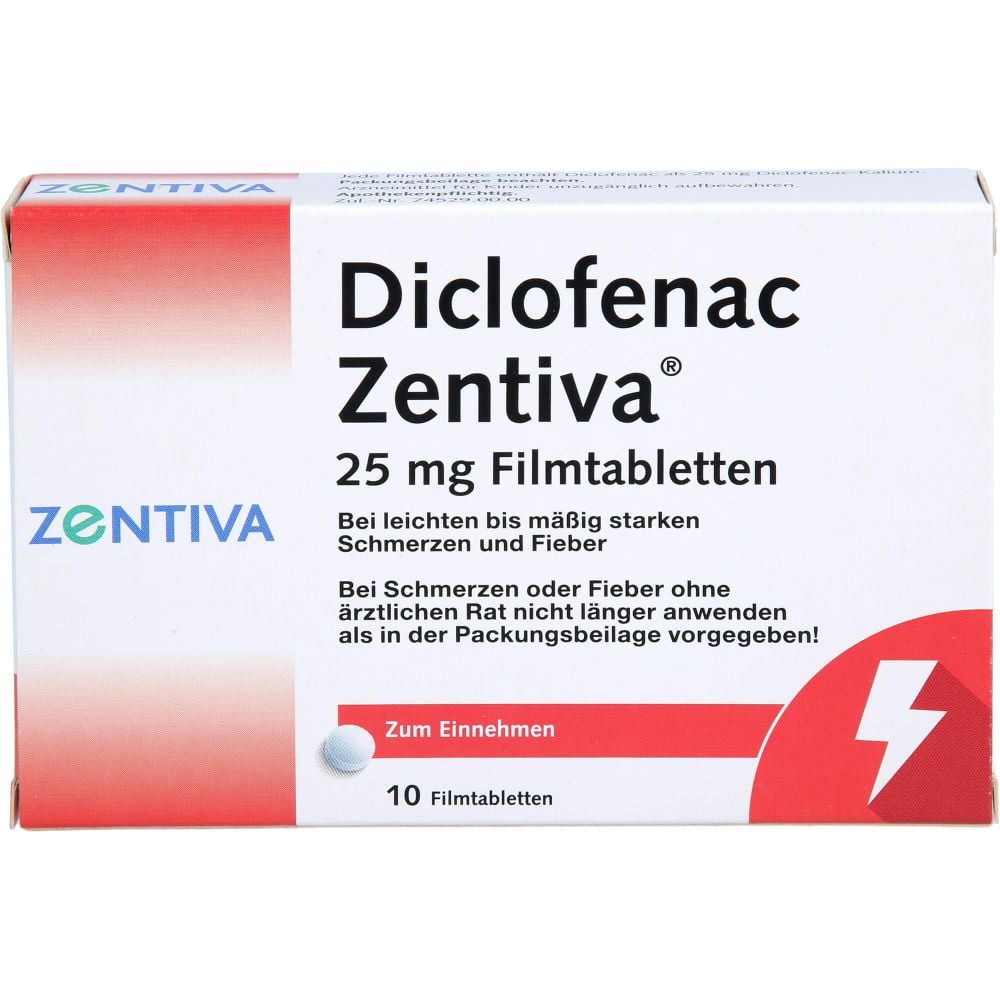 DICLOFENAC Zentiva 25 mg Filmtabletten