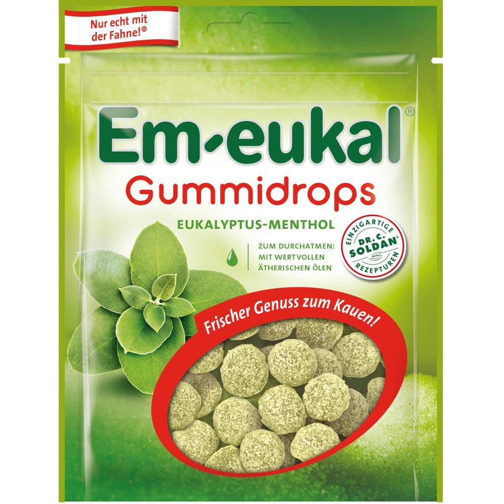 EM-EUKAL Gummidrops Eukalyptus-Menthol zuckerhalt.