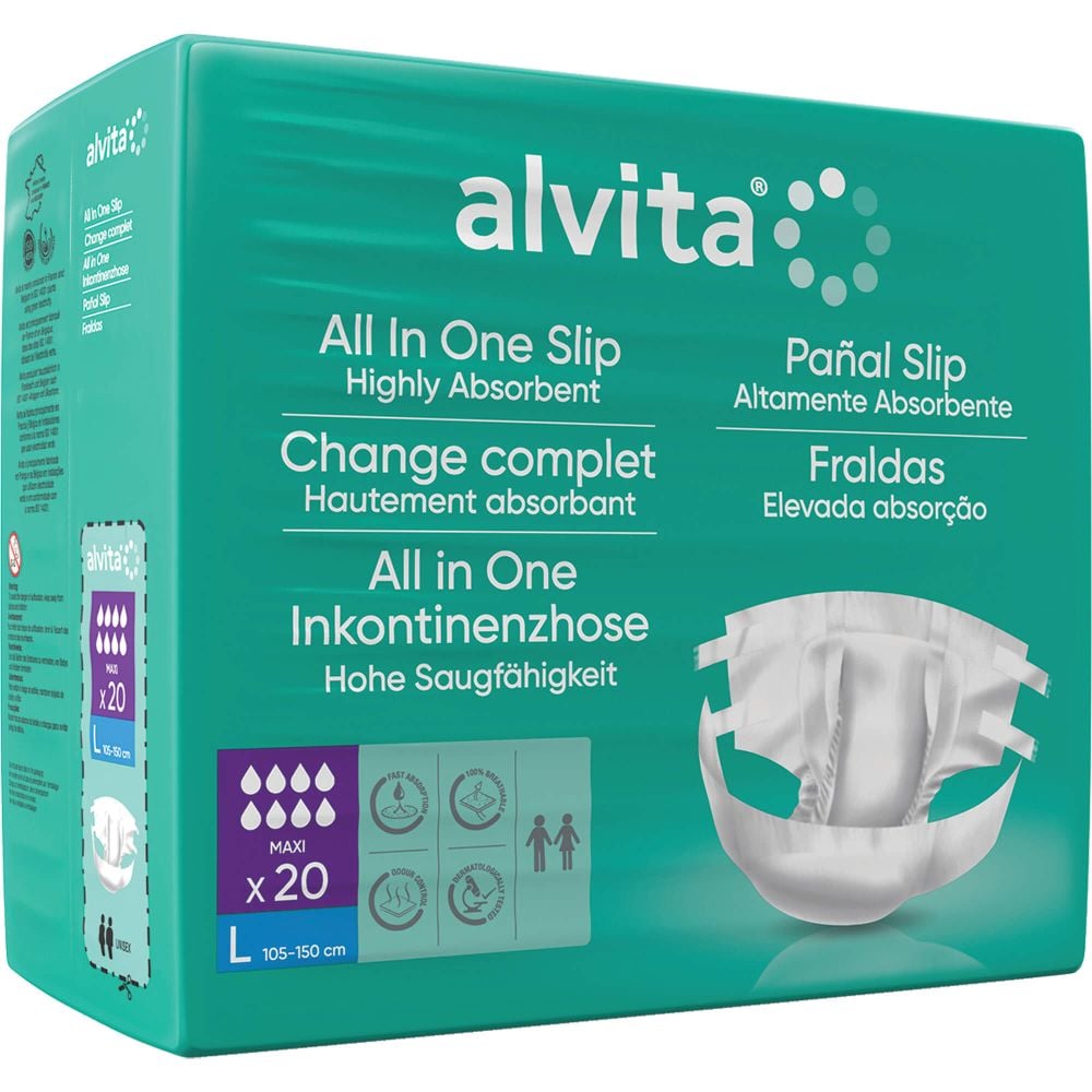 ALVITA All-in-One Inkontinenzhose maxi large Nacht