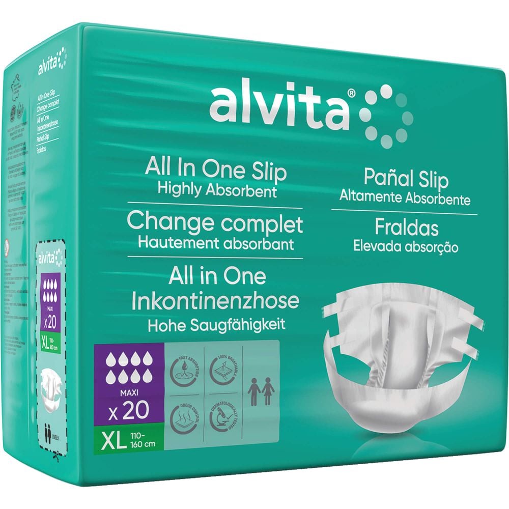 ALVITA All-in-One Inkontinenzhose maxi xl Nacht