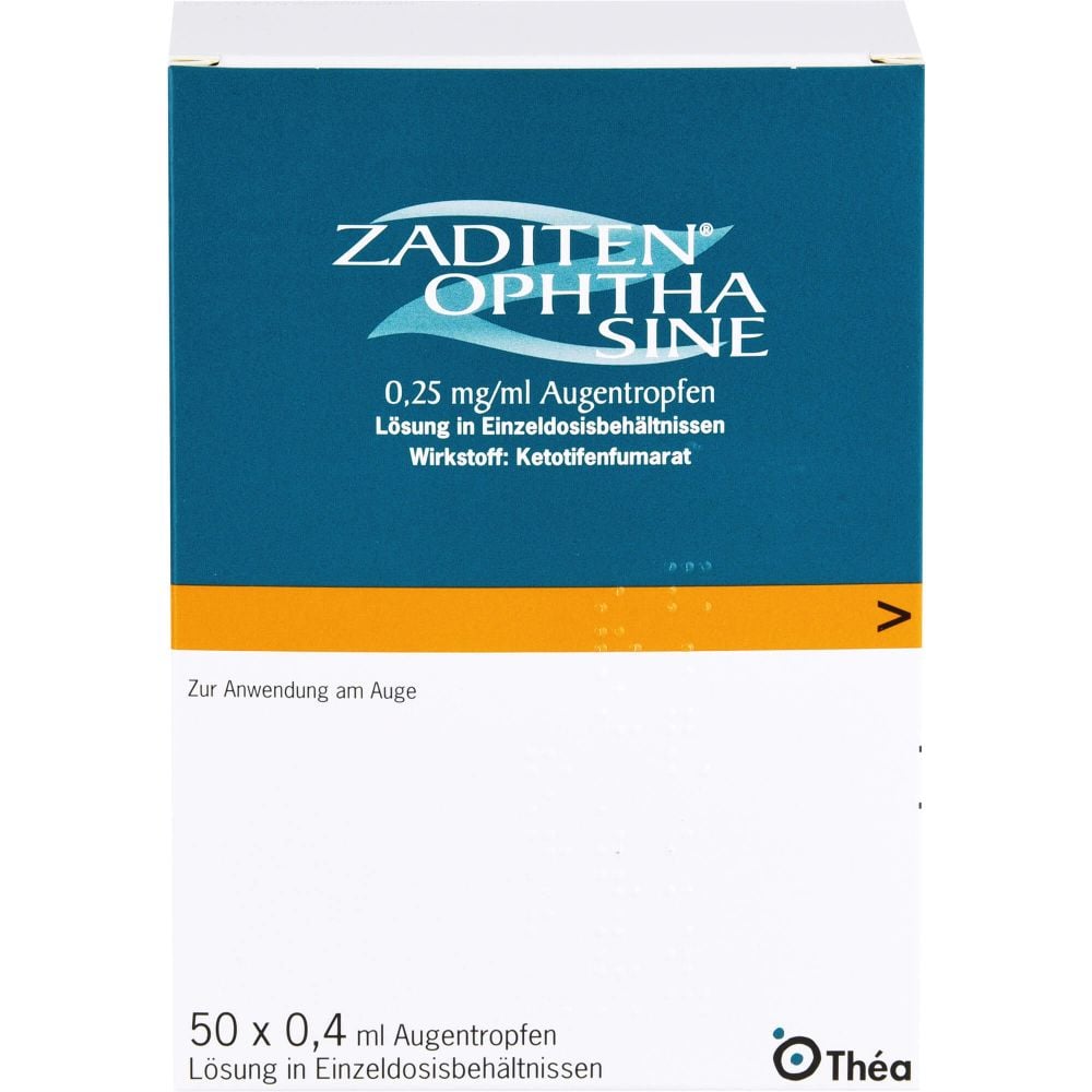ZADITEN ophtha sine 0,25 mg/ml Augentr.Einzeldos.
