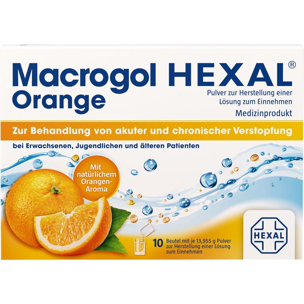 MACROGOL HEXAL Orange Plv.z.Her.e.Lsg.z.Einn.Btl.