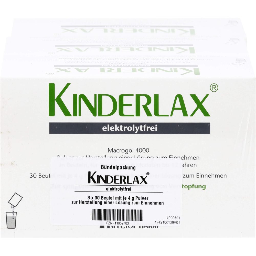 KINDERLAX elektrolytfrei Plv.z.Her.e.Lsg.z.Einn.