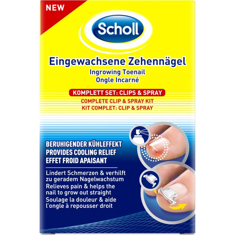 SCHOLL Eingewachsene Zehennägel Clips & Spray