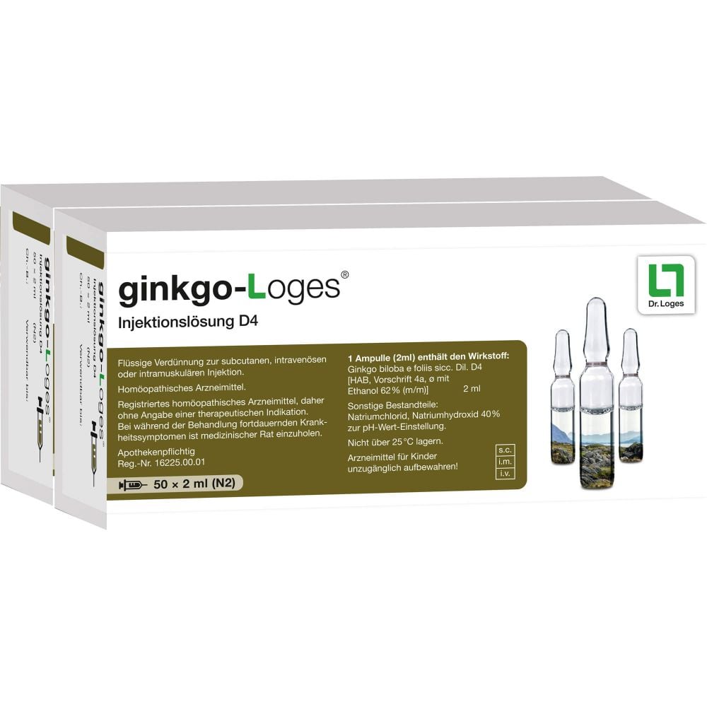 GINKGO-LOGES Injektionslösung D 4 Amp.