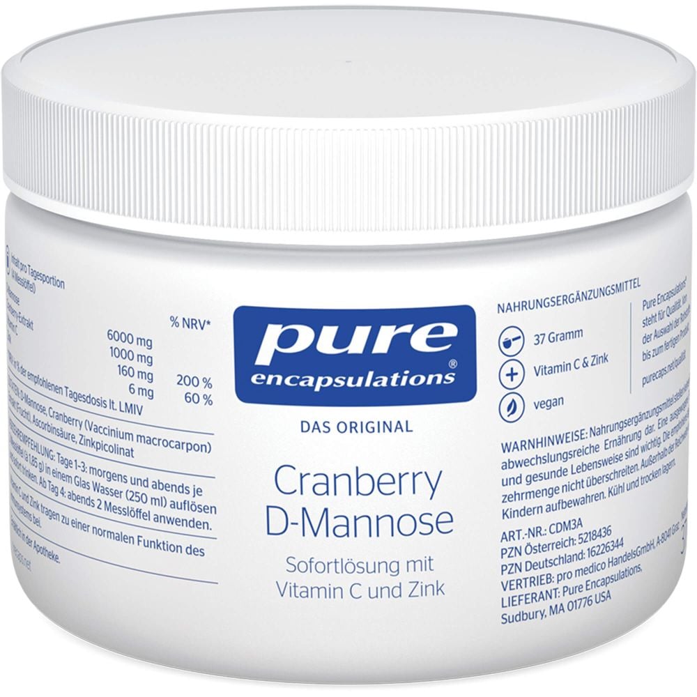 PURE ENCAPSULATIONS Cranberry D-Mannose Pulver