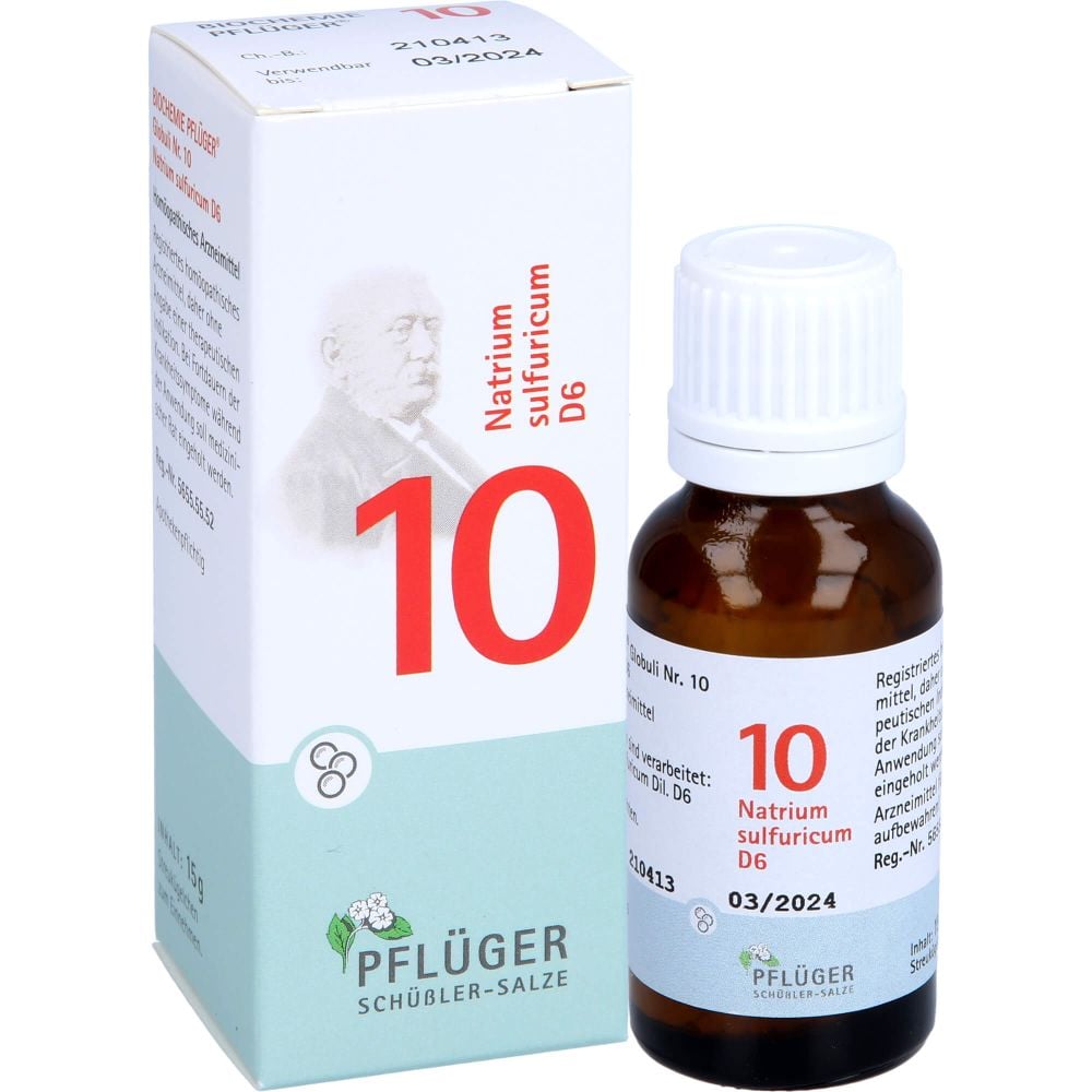 BIOCHEMIE Pflüger 10 Natrium sulfuricum D 6 Glob.