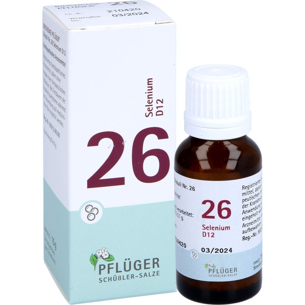 BIOCHEMIE Pflüger 26 Selenium D 12 Globuli
