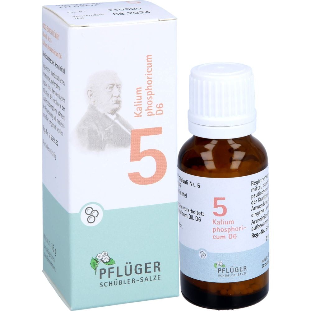 BIOCHEMIE Pflüger 5 Kalium phosphoricum D 6 Glob.