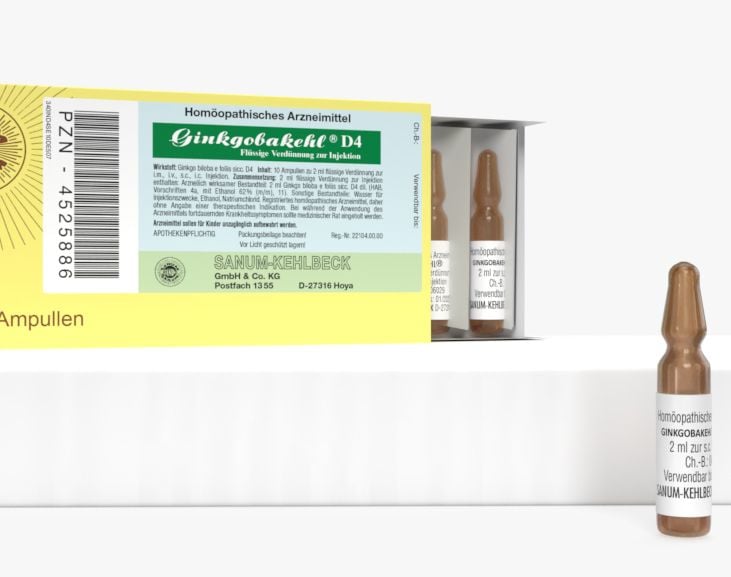 GINKGOBAKEHL D 4 Ampullen