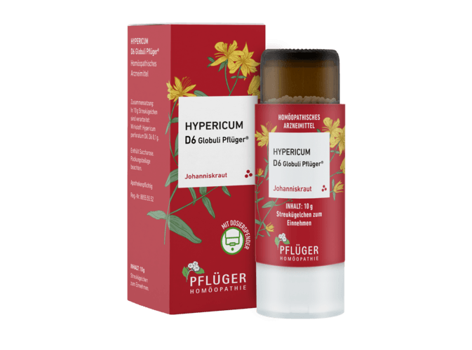 HYPERICUM D 6 Globuli Pflüger Globulispender