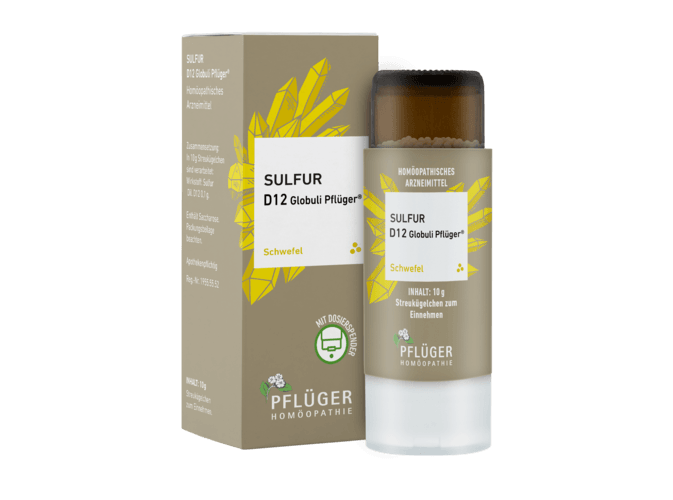 SULFUR D 12 Globuli Pflüger Globulispender