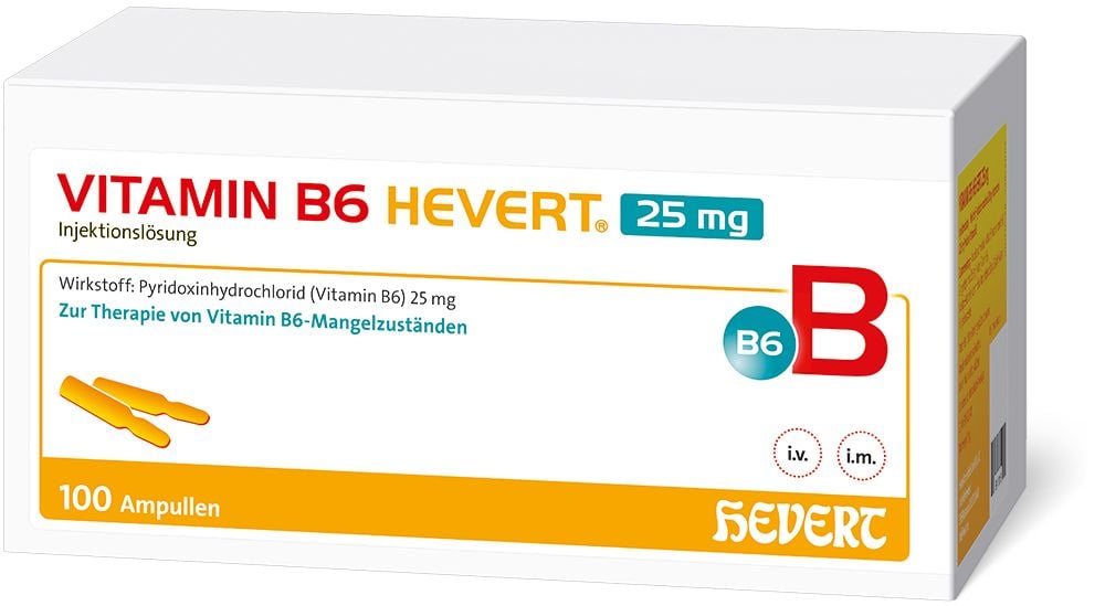 VITAMIN B6 HEVERT 25 mg Injektionslösung Amp.