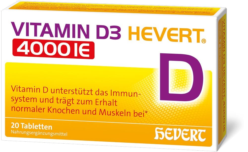 VITAMIN D3 HEVERT 4000 I.E. Tabletten