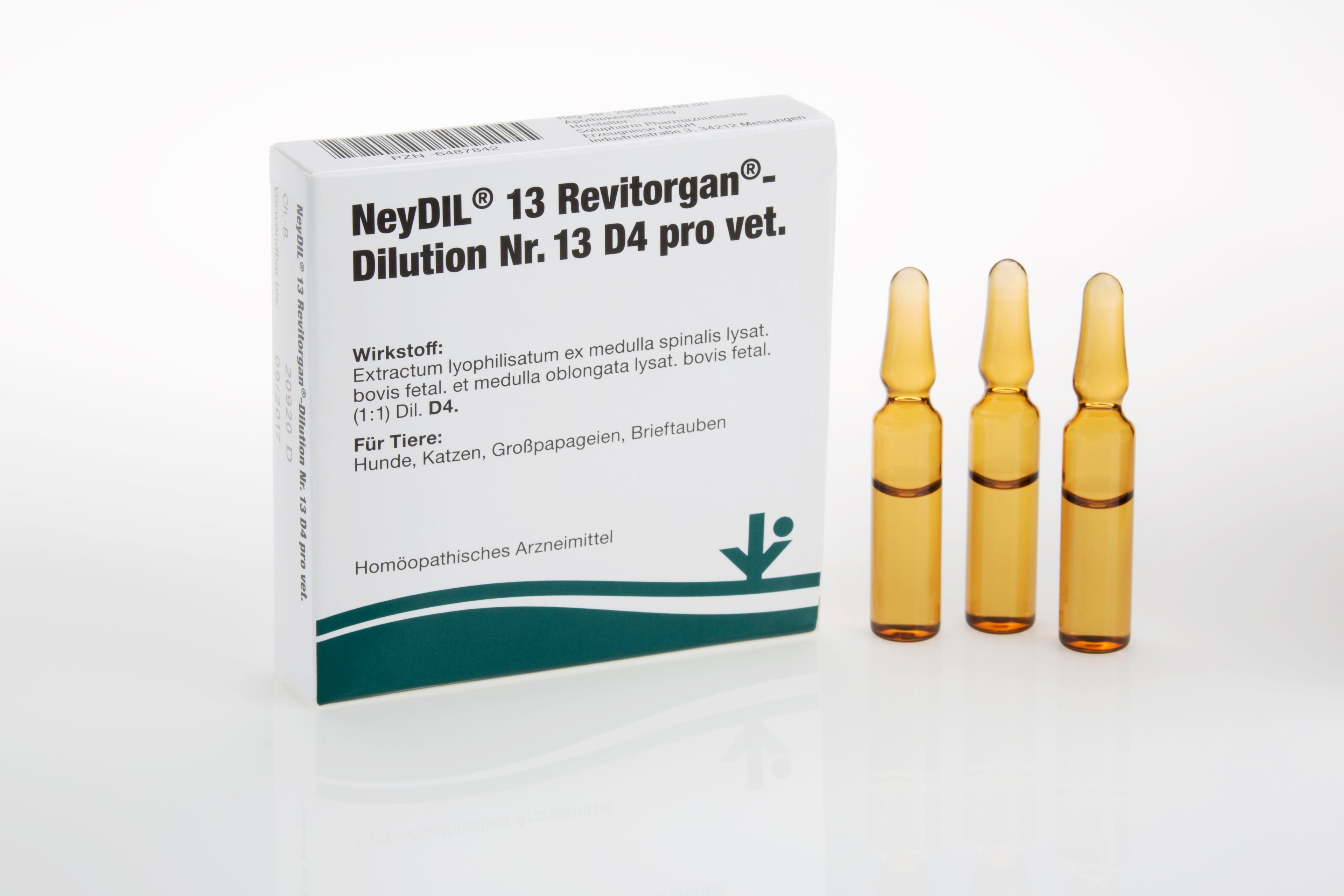NEYDIL Nr.13 Revitorgan Dil.D 4 pro Ampullen vet.