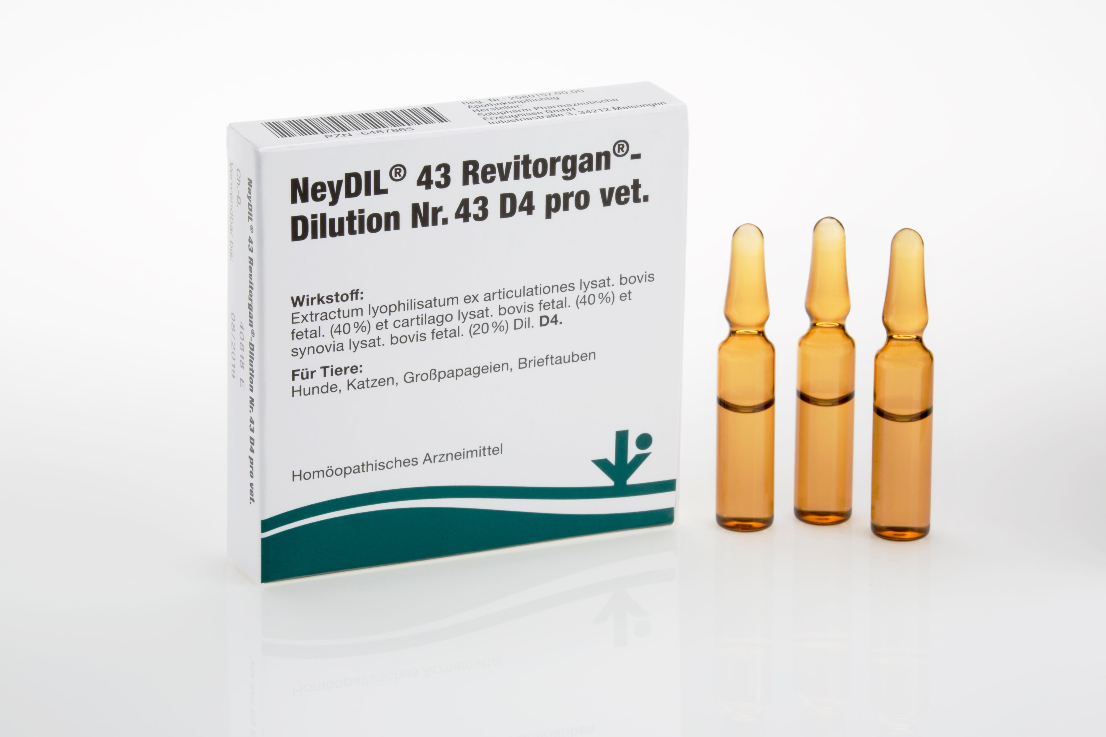 NEYDIL Nr.43 Revitorgan Dil.D 4 pro Ampullen vet.