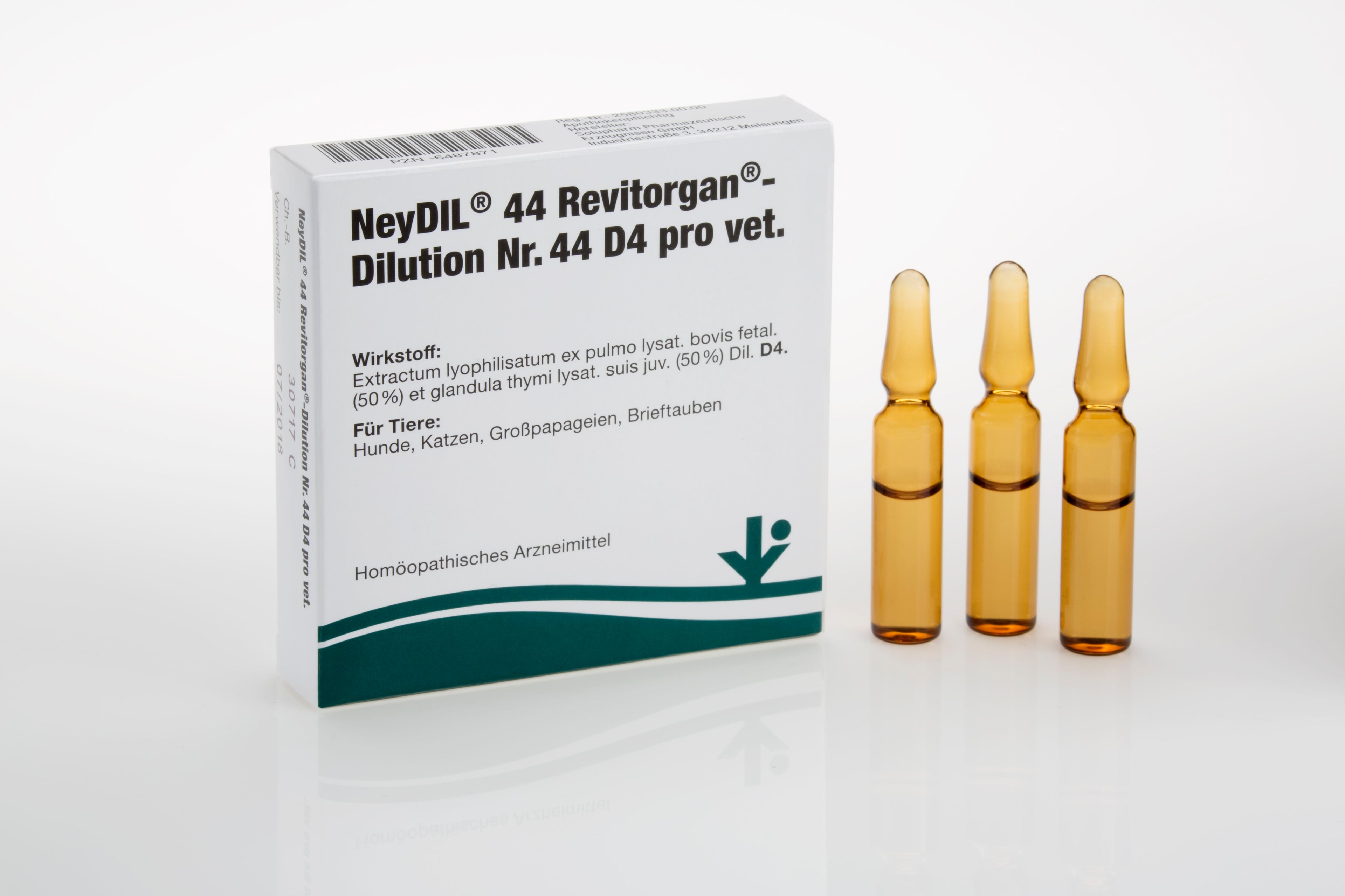 NEYDIL Nr.44 Revitorgan Dil.D 4 pro Ampullen vet.