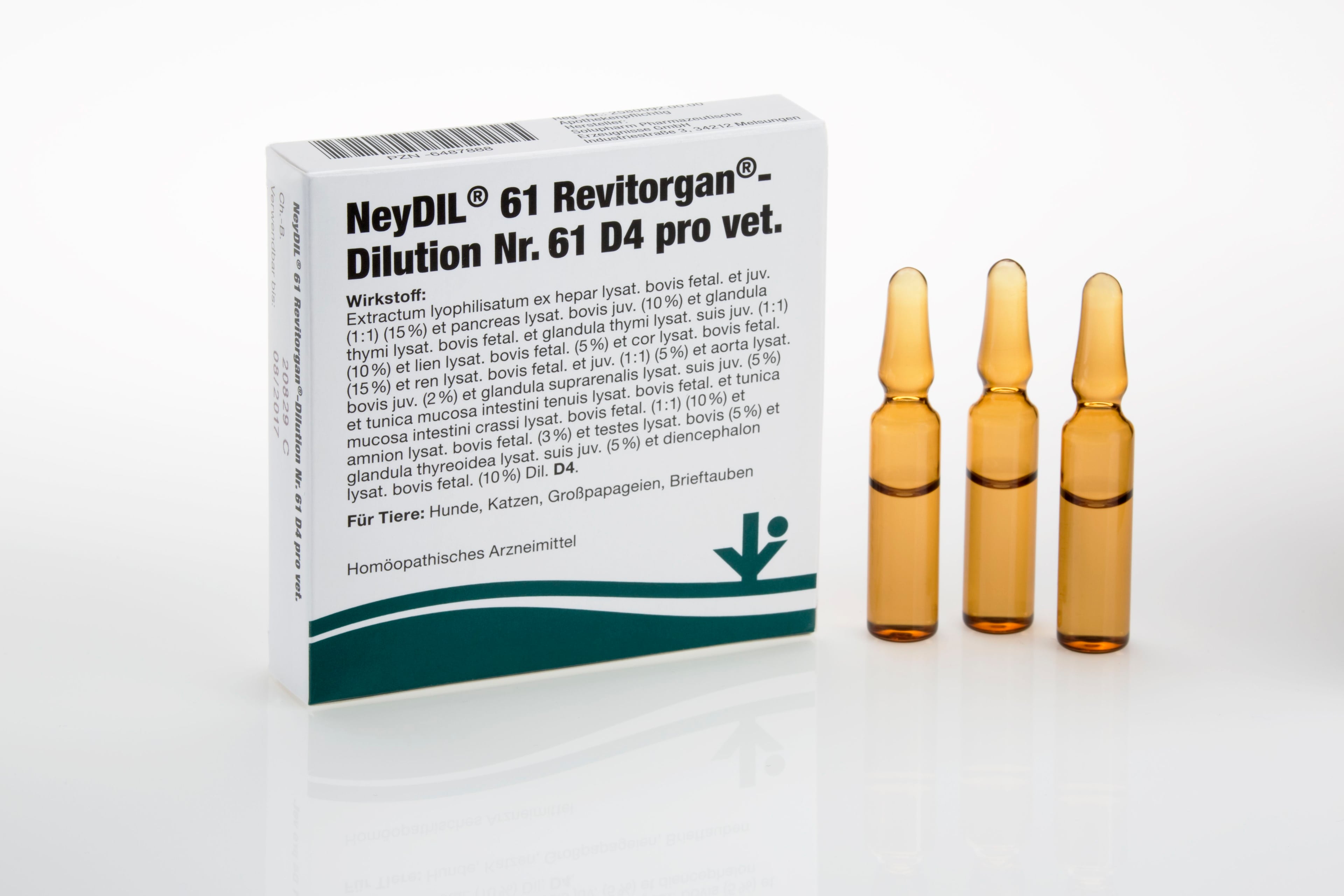 NEYDIL Nr.61 Revitorgan Dil.D 4 pro Ampullen vet.