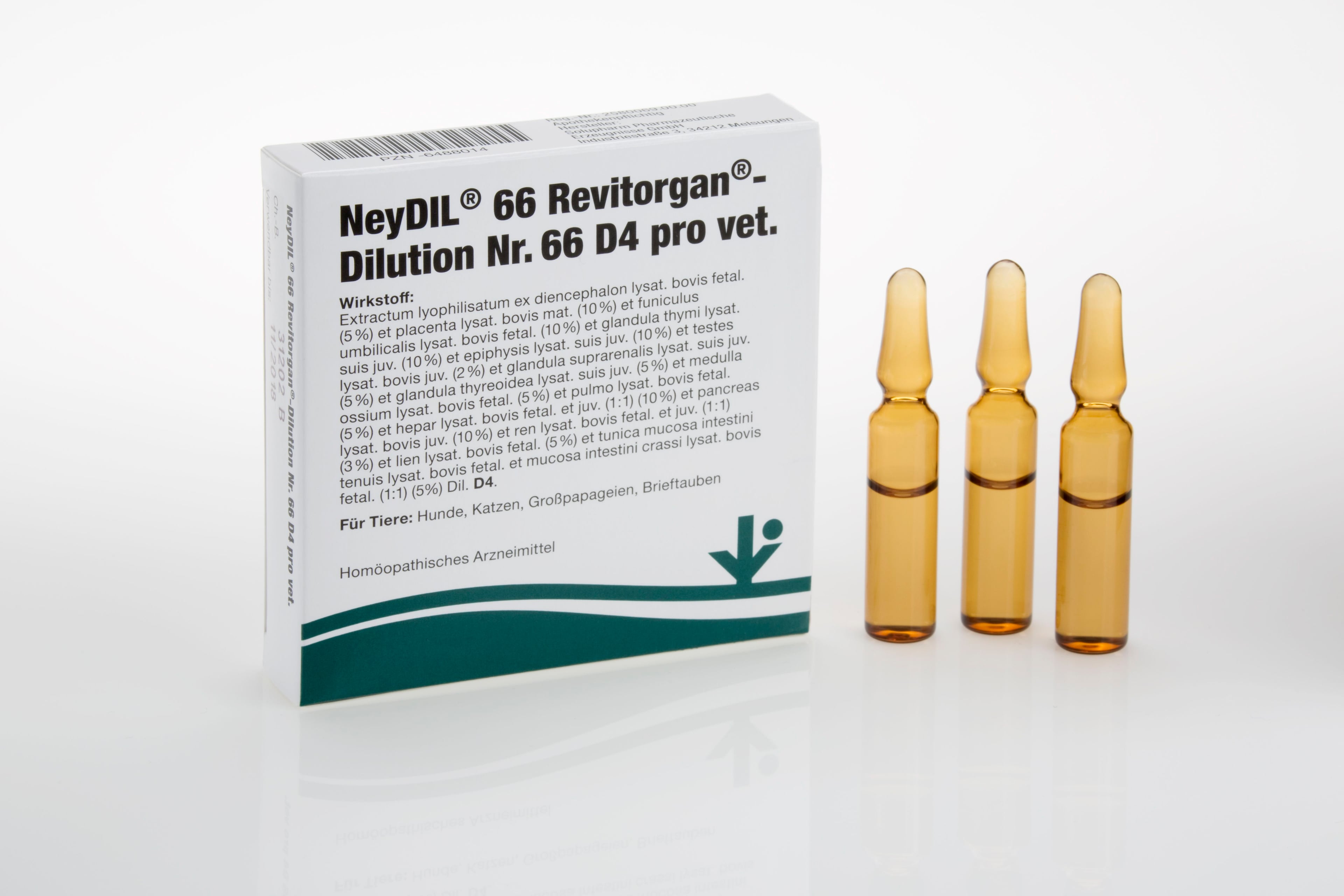 NEYDIL Nr.66 Revitorgan Dil.D 4 pro Ampullen vet.