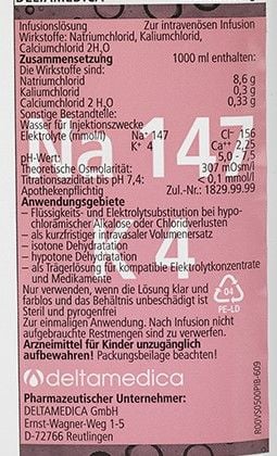 RINGER LÖSUNG DELTAMEDICA Plastik