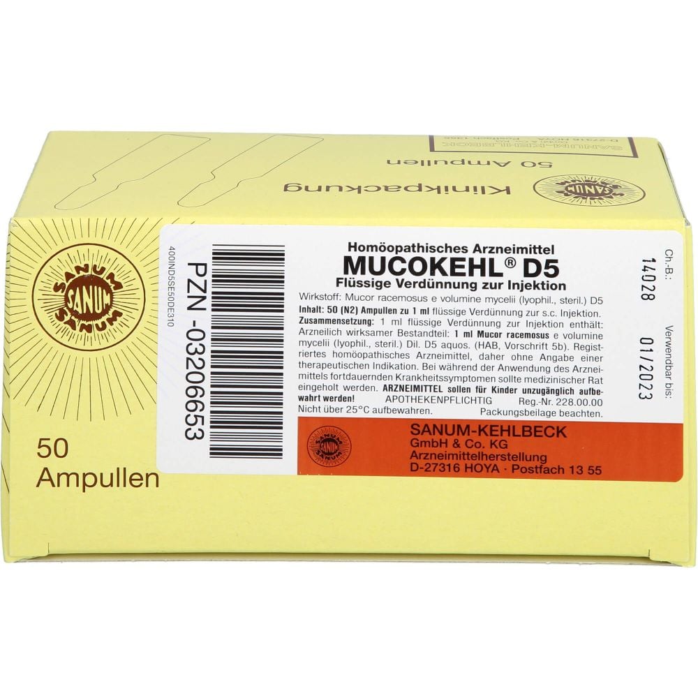 MUCOKEHL D 5 Ampullen