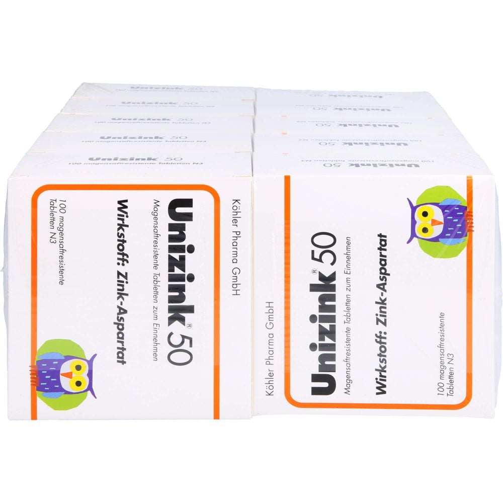 UNIZINK 50 magensaftresistente Tabletten