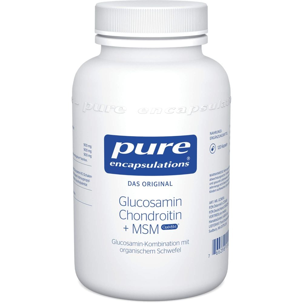 PURE ENCAPSULATIONS Glucosamin+Chondr.+MSM Kapseln