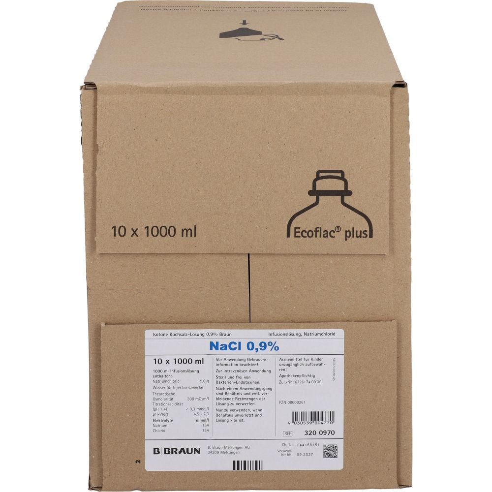 ISOTONE Kochsalz-Lösung 0,9% Braun Ecoflac Plus