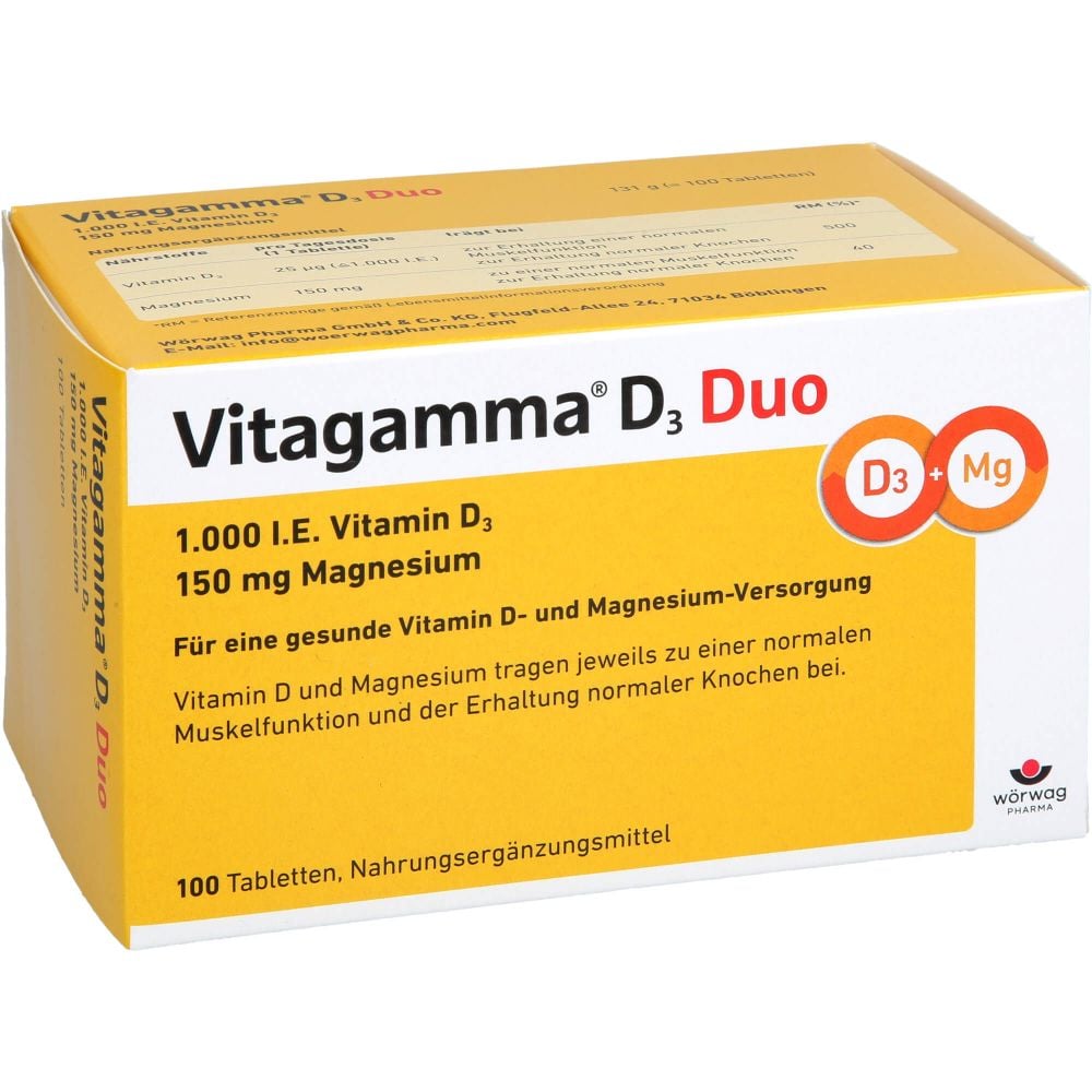 VITAGAMMA D3 Duo 1.000 I.E Vit.D3 150mg Magnes.NEM